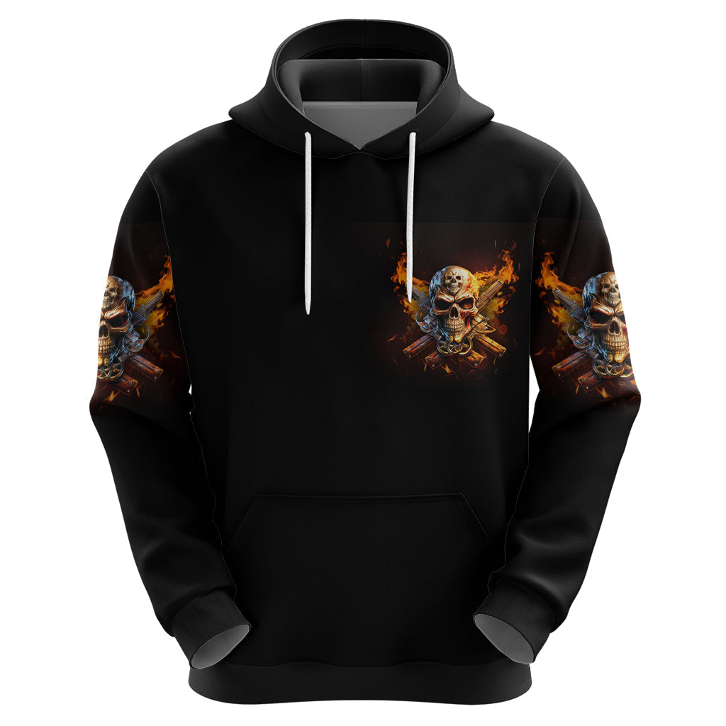 Your First Mistake Fire Skull Hoodie TS04