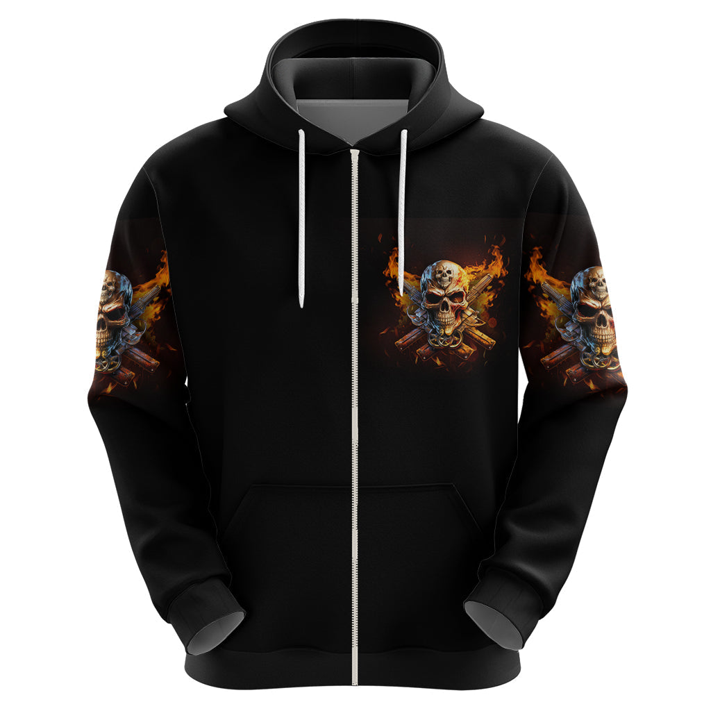 Your First Mistake Fire Skull Hoodie TS04