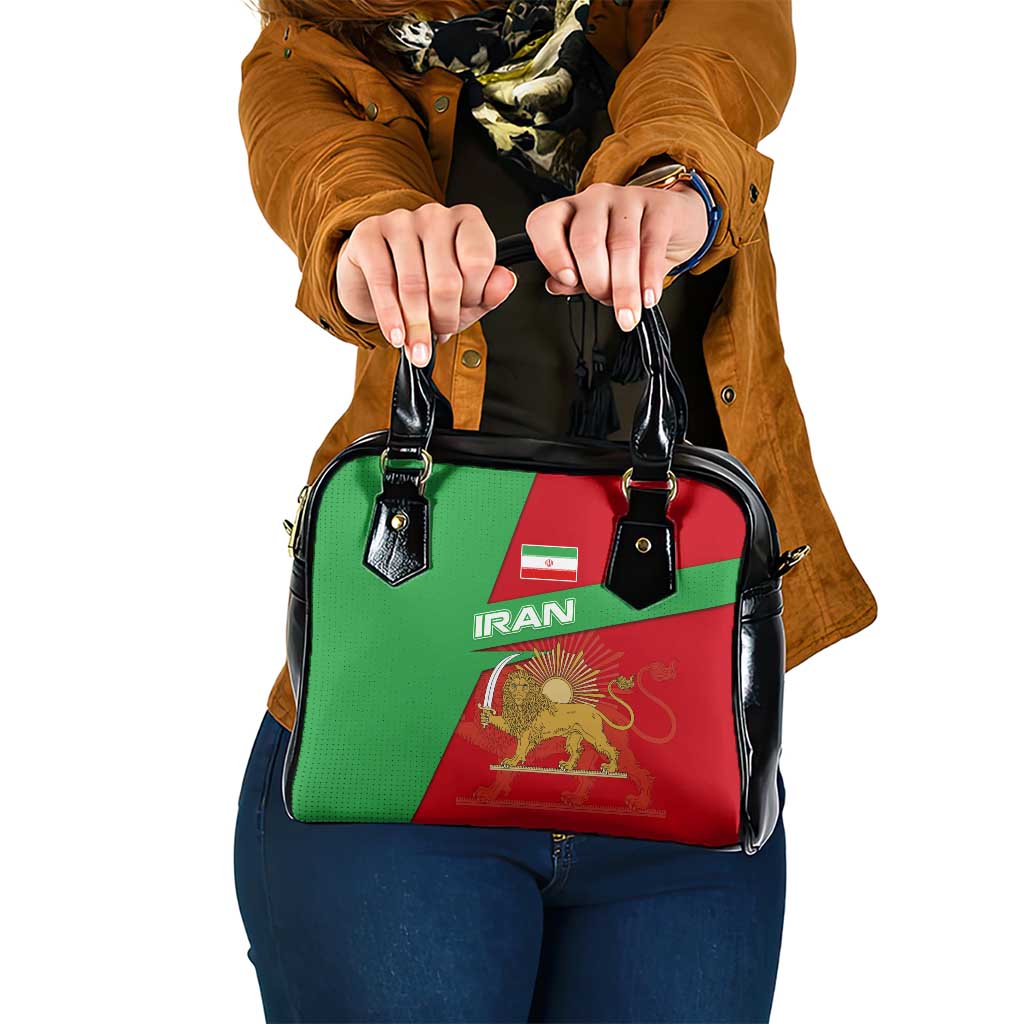 Iran National Heritage Shoulder Handbag with Lion and Sun Emblem and Royal Coat of Arms TS04