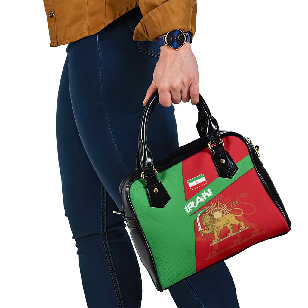 Iran National Heritage Shoulder Handbag with Lion and Sun Emblem and Royal Coat of Arms TS04