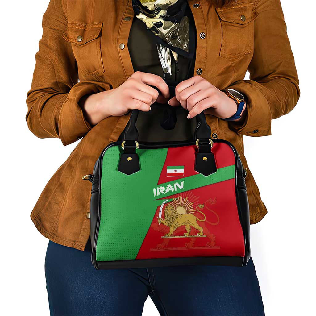 Iran National Heritage Shoulder Handbag with Lion and Sun Emblem and Royal Coat of Arms TS04