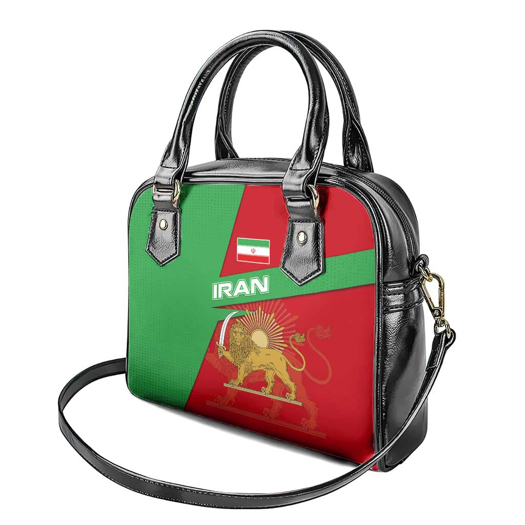Iran National Heritage Shoulder Handbag with Lion and Sun Emblem and Royal Coat of Arms TS04