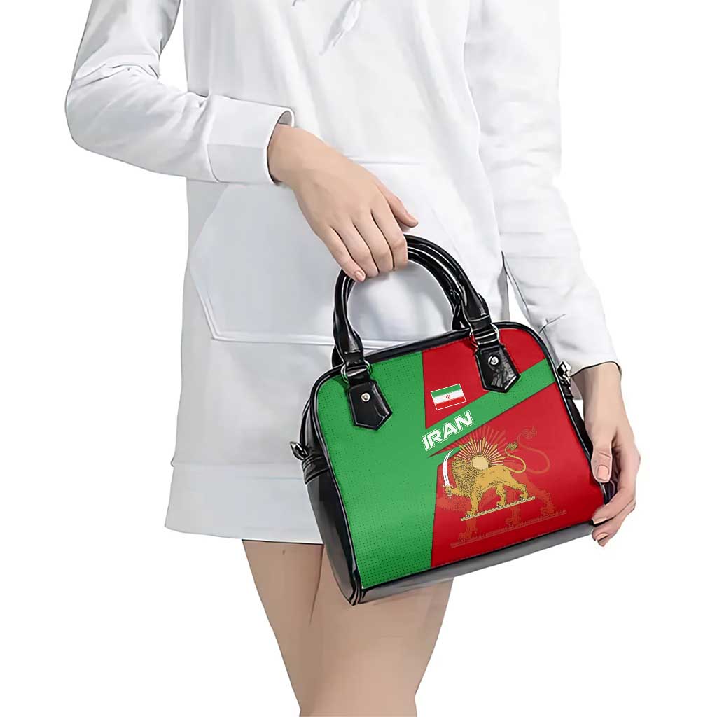 Iran National Heritage Shoulder Handbag with Lion and Sun Emblem and Royal Coat of Arms TS04