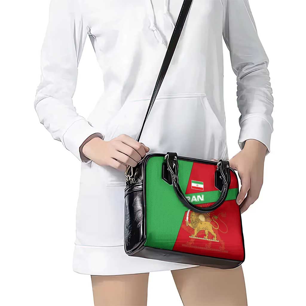 Iran National Heritage Shoulder Handbag with Lion and Sun Emblem and Royal Coat of Arms TS04