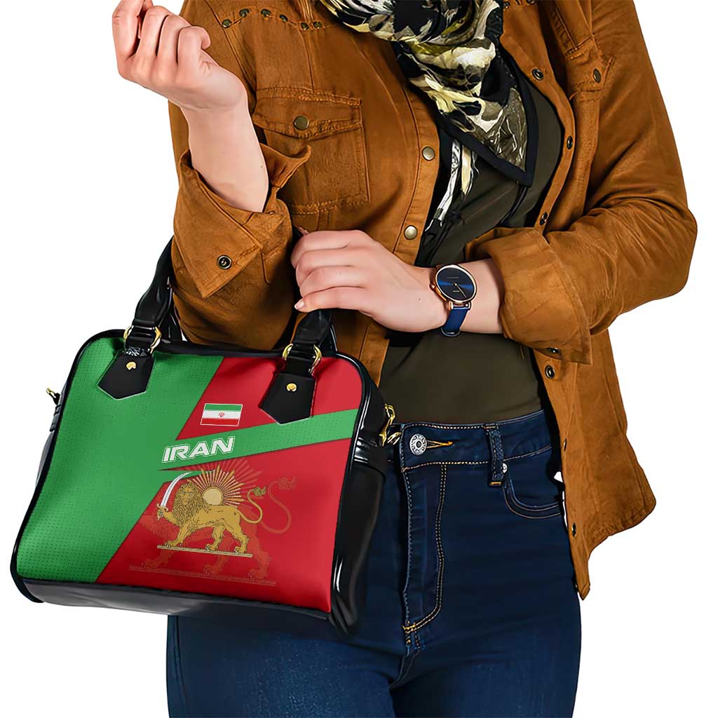 Iran National Heritage Shoulder Handbag with Lion and Sun Emblem and Royal Coat of Arms TS04
