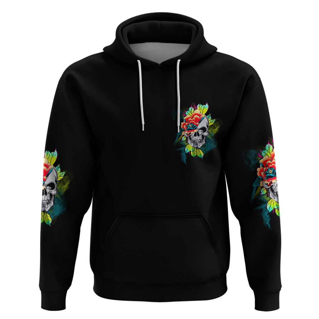 Warning This Tattooed Girl Flower Hoodie TS04