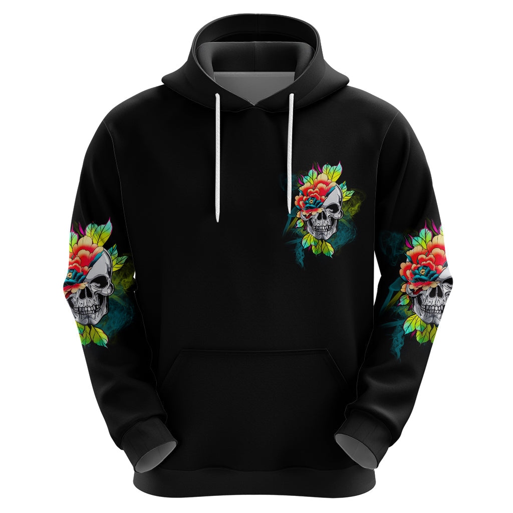 Warning This Tattooed Girl Flower Hoodie TS04