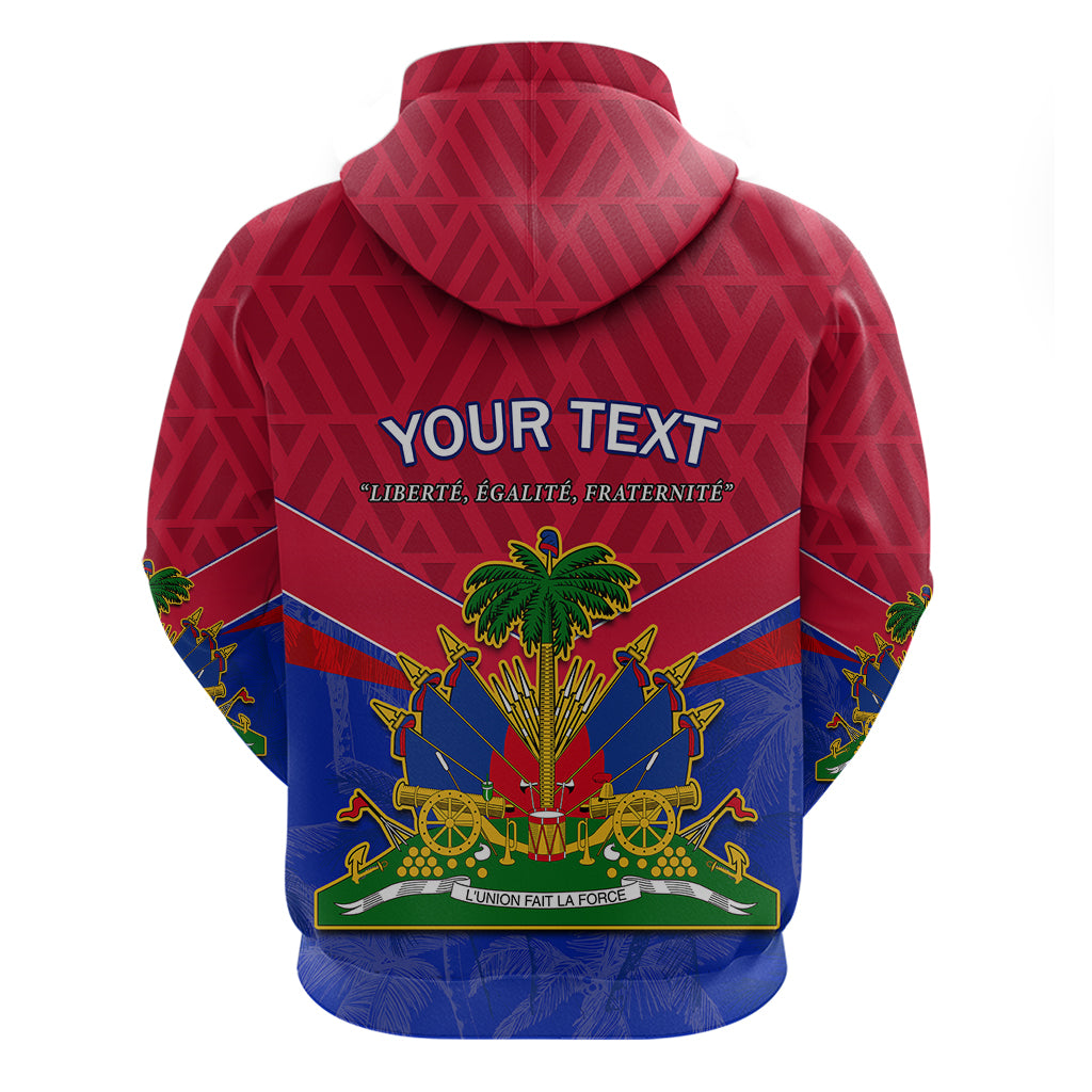 Custom Haiti Hoodie Ayiti Coat Of Arms With Map TS06
