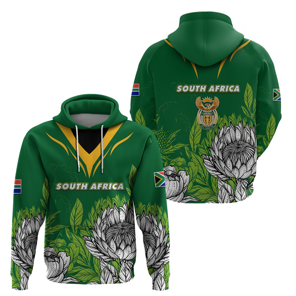 South Africa Hoodie King Protea With Flag TS06