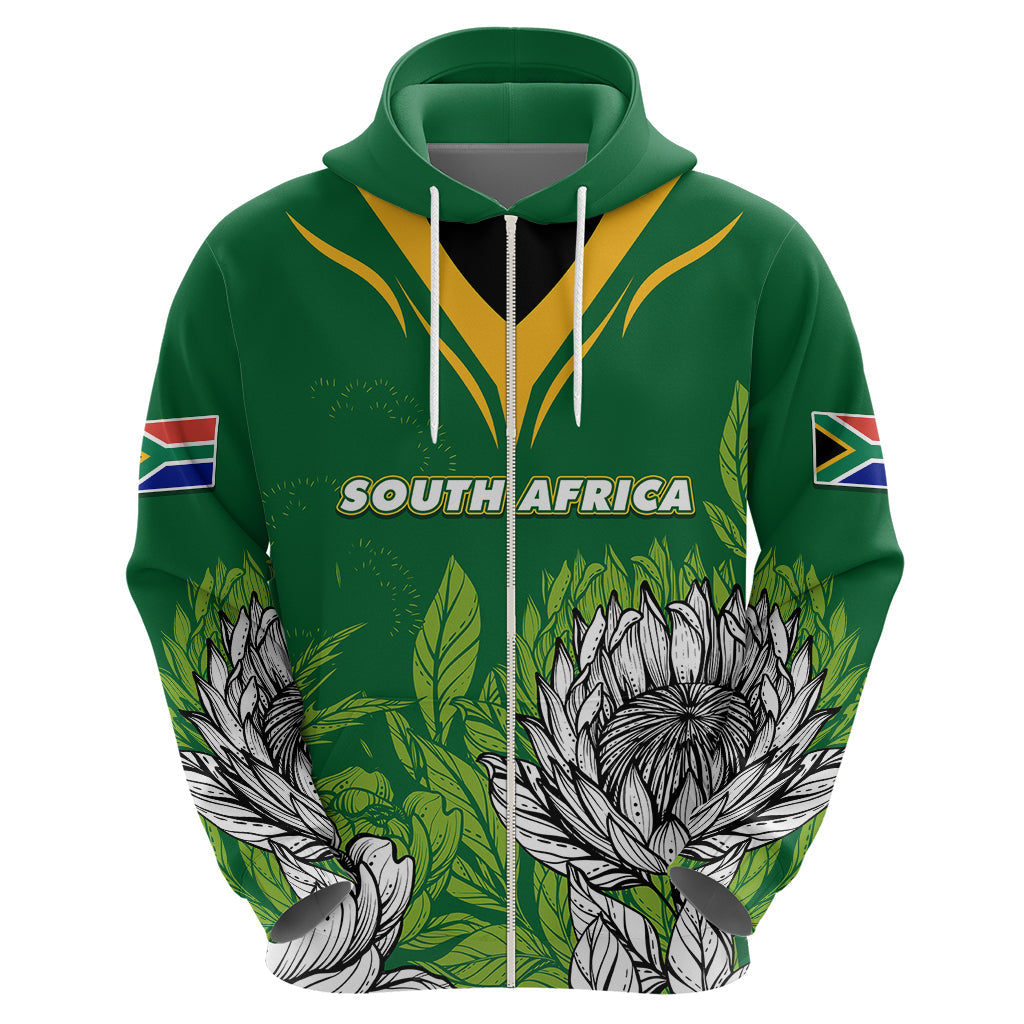 South Africa Hoodie King Protea With Flag TS06