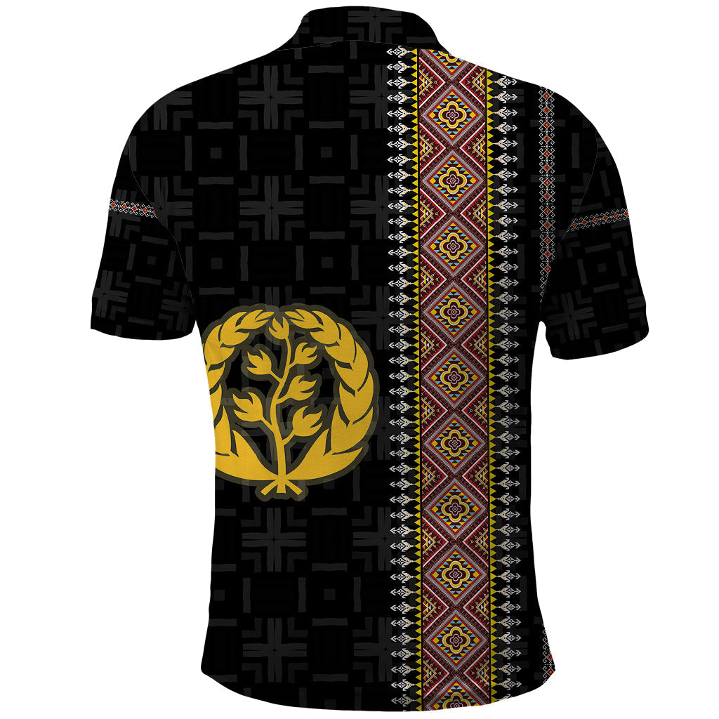 Eritrea Polo Shirt Habesha With African Pattern TS06