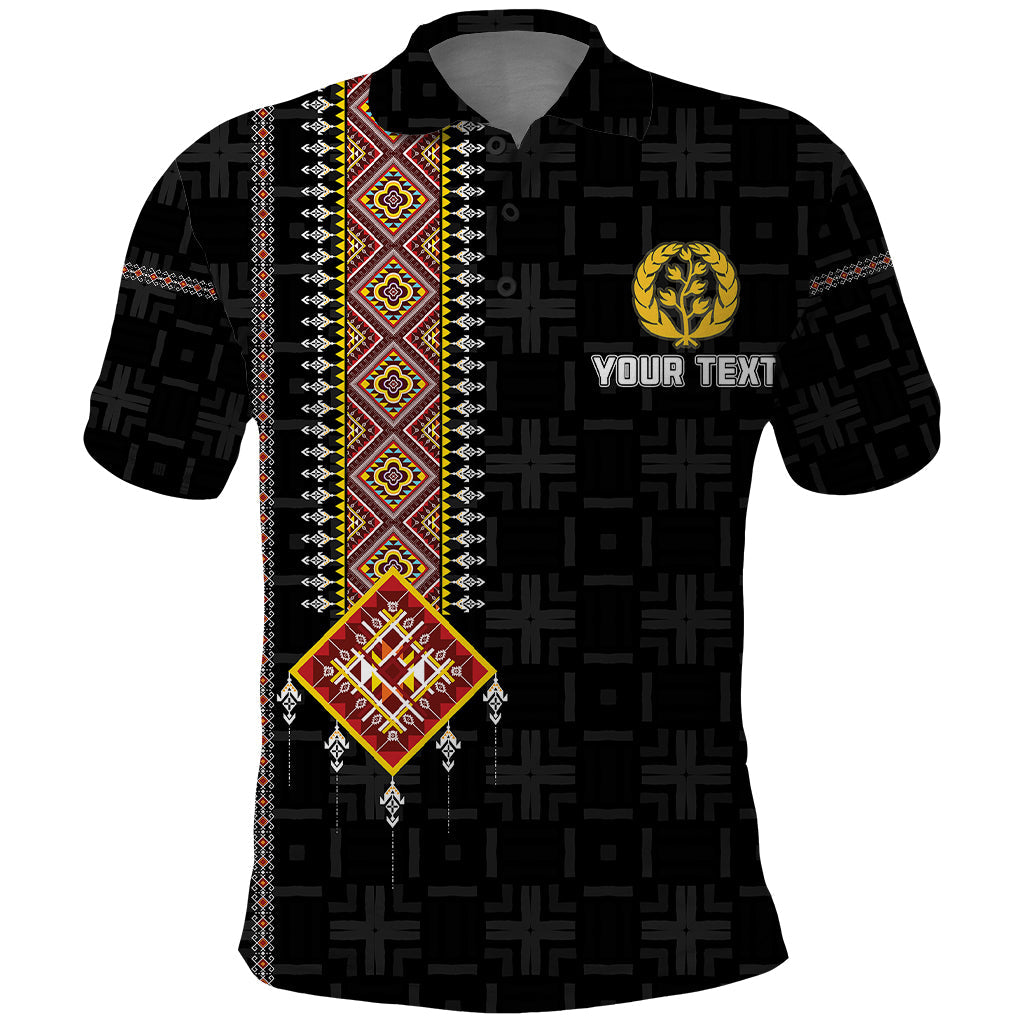 Custom Eritrea Polo Shirt Habesha With African Pattern TS06