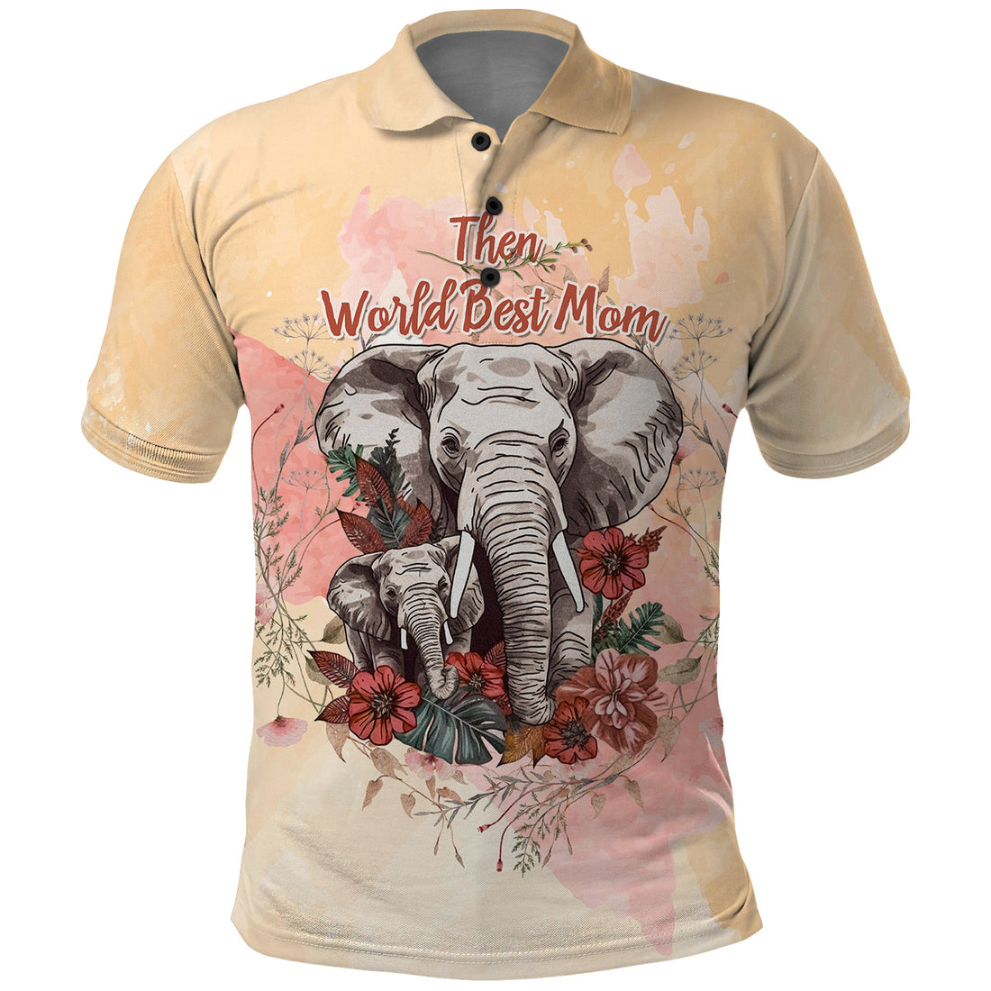 Then World Best Mom Now World Greatest Grandma Mothers Day Polo Shirt TS07