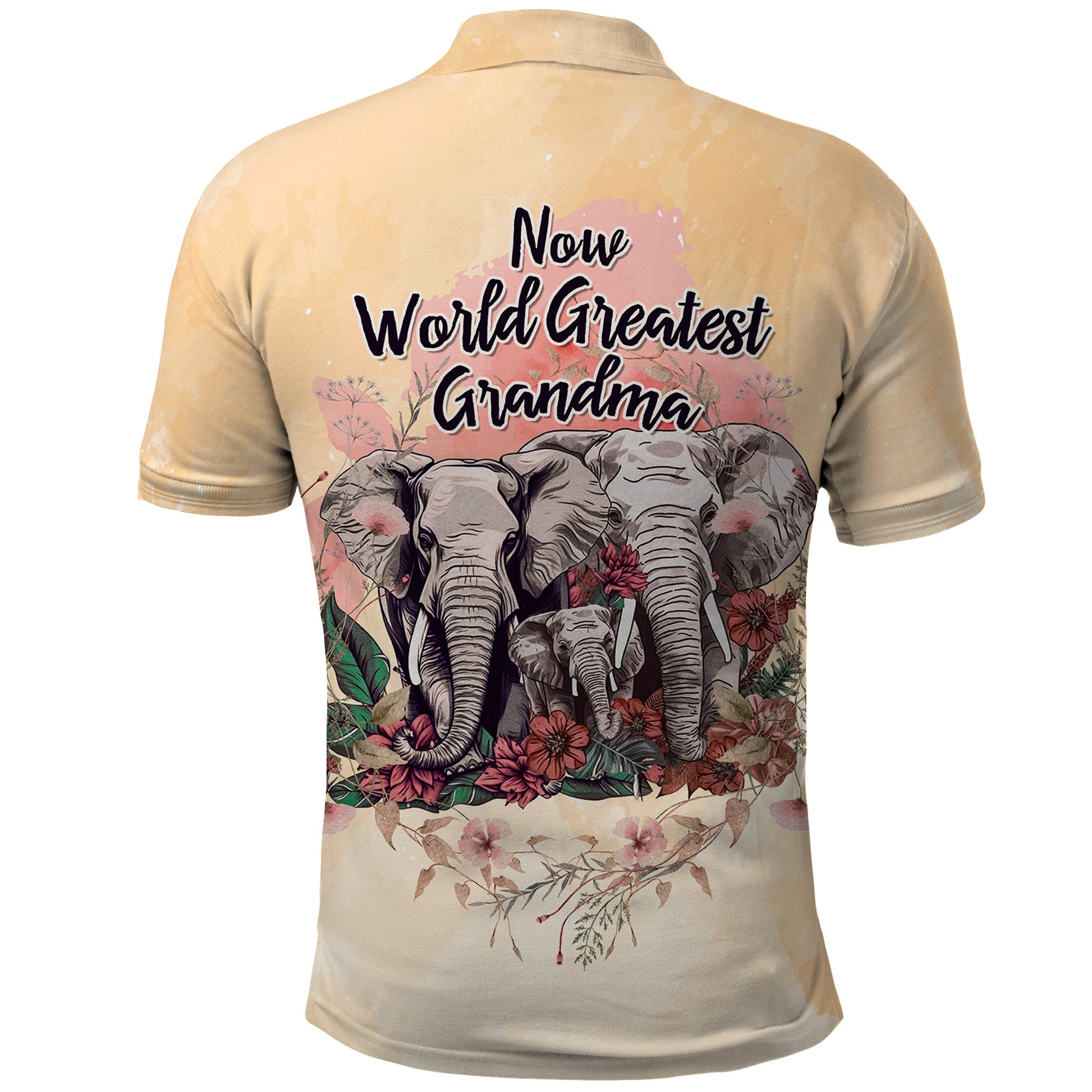 Then World Best Mom Now World Greatest Grandma Mothers Day Polo Shirt TS07