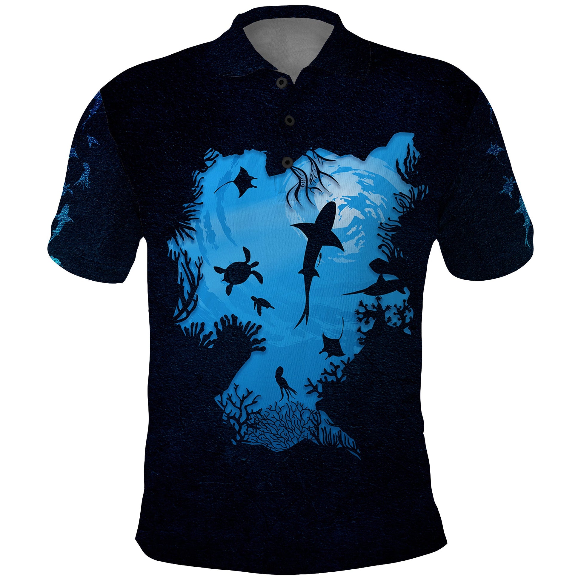 World Ocean Day Polo Shirt Lost My Heart To The Sea TS07