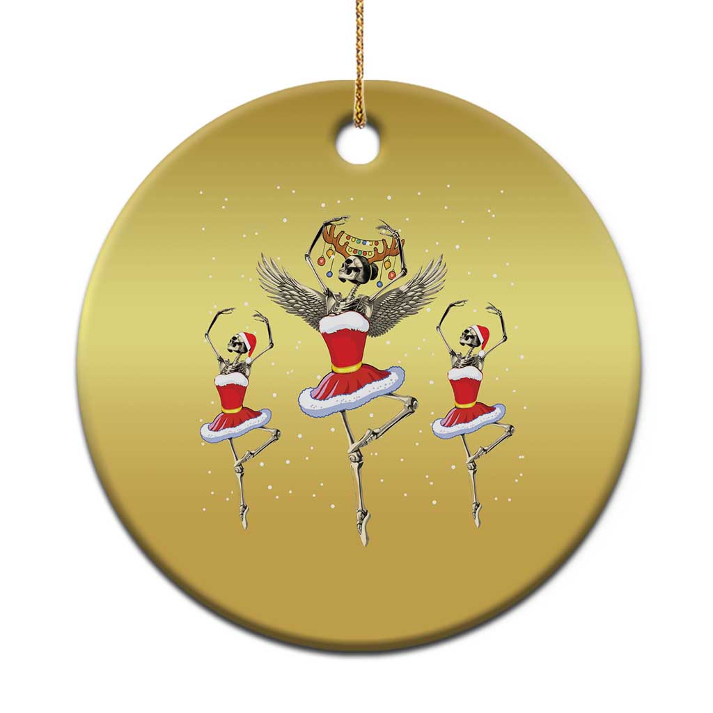 Skeleton Dancing Ballet Xmas Ballerina Christmas Ornament TS09