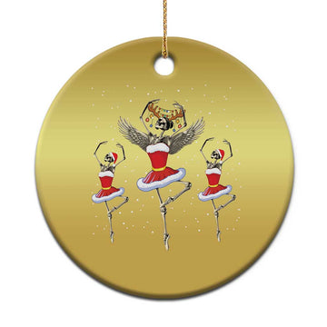 Skeleton Dancing Ballet Xmas Ballerina Christmas Ornament TS09