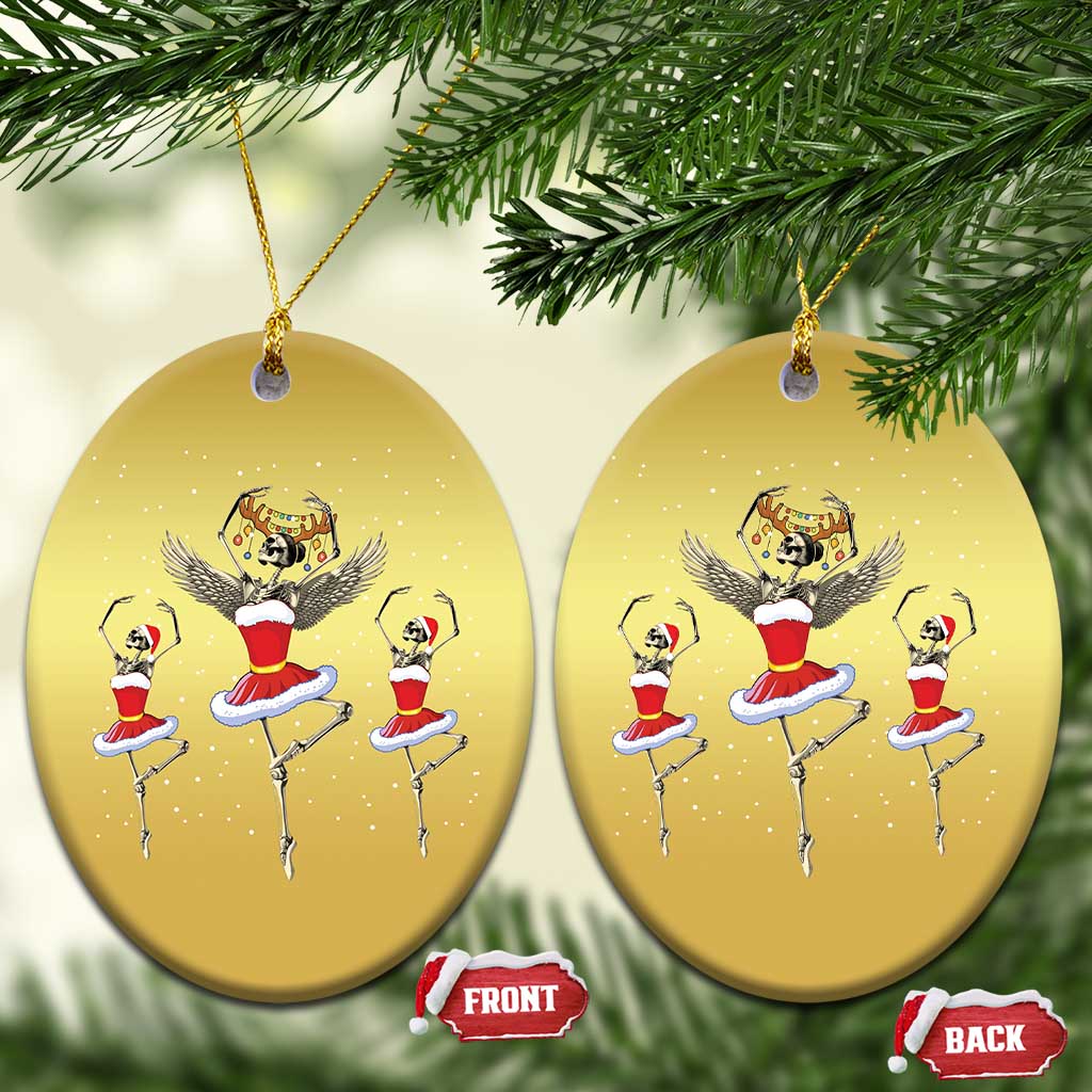 Skeleton Dancing Ballet Xmas Ballerina Christmas Ornament TS09