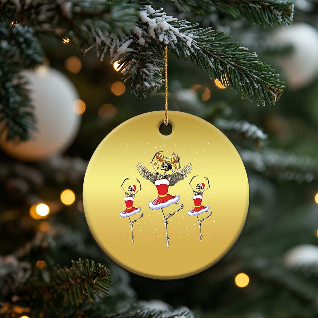 Skeleton Dancing Ballet Xmas Ballerina Christmas Ornament TS09