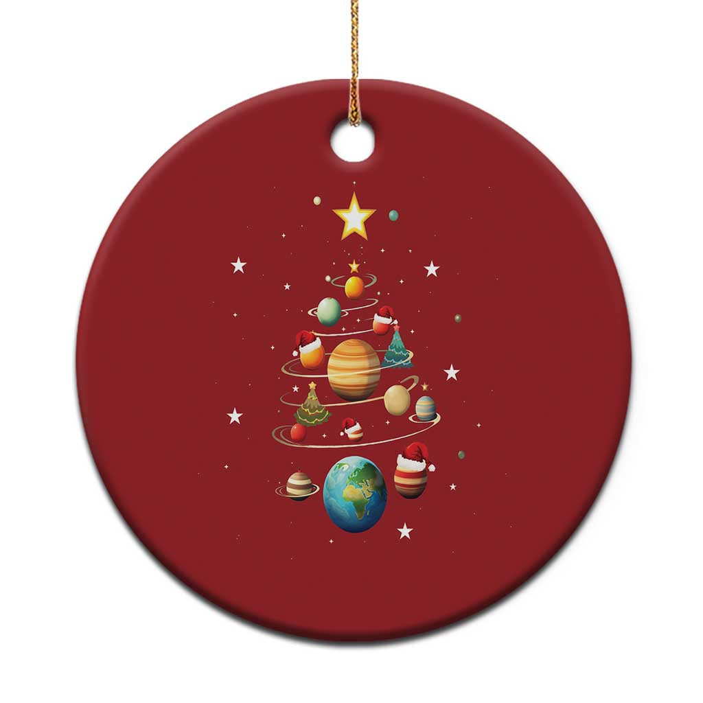 Funny Solar System Space Planets Xmas Tree Christmas Ornament TS09