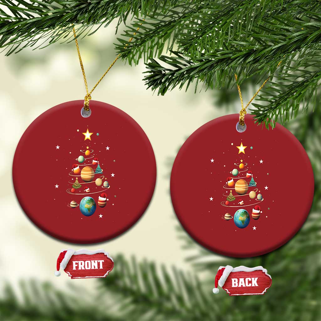 Funny Solar System Space Planets Xmas Tree Christmas Ornament TS09