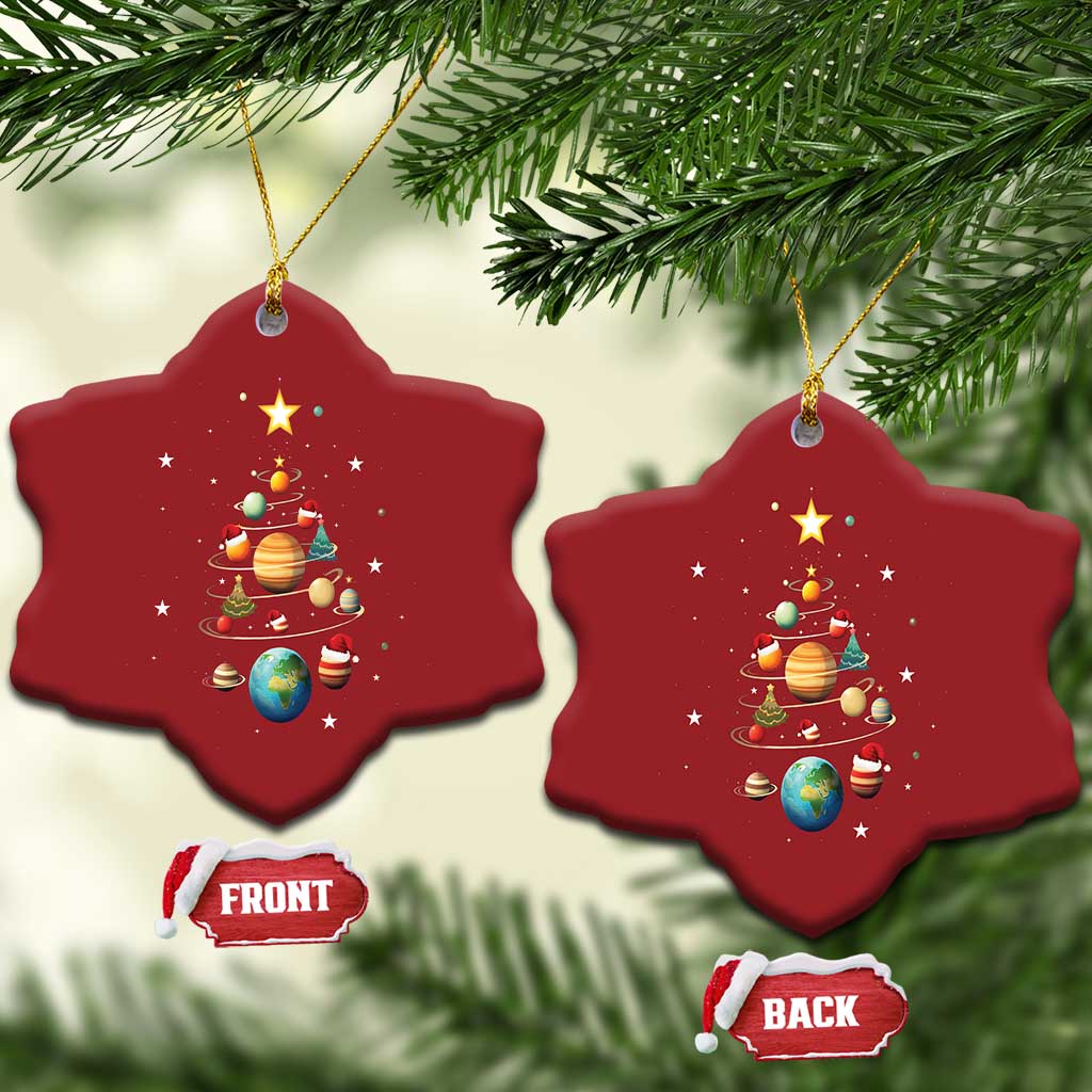 Funny Solar System Space Planets Xmas Tree Christmas Ornament TS09
