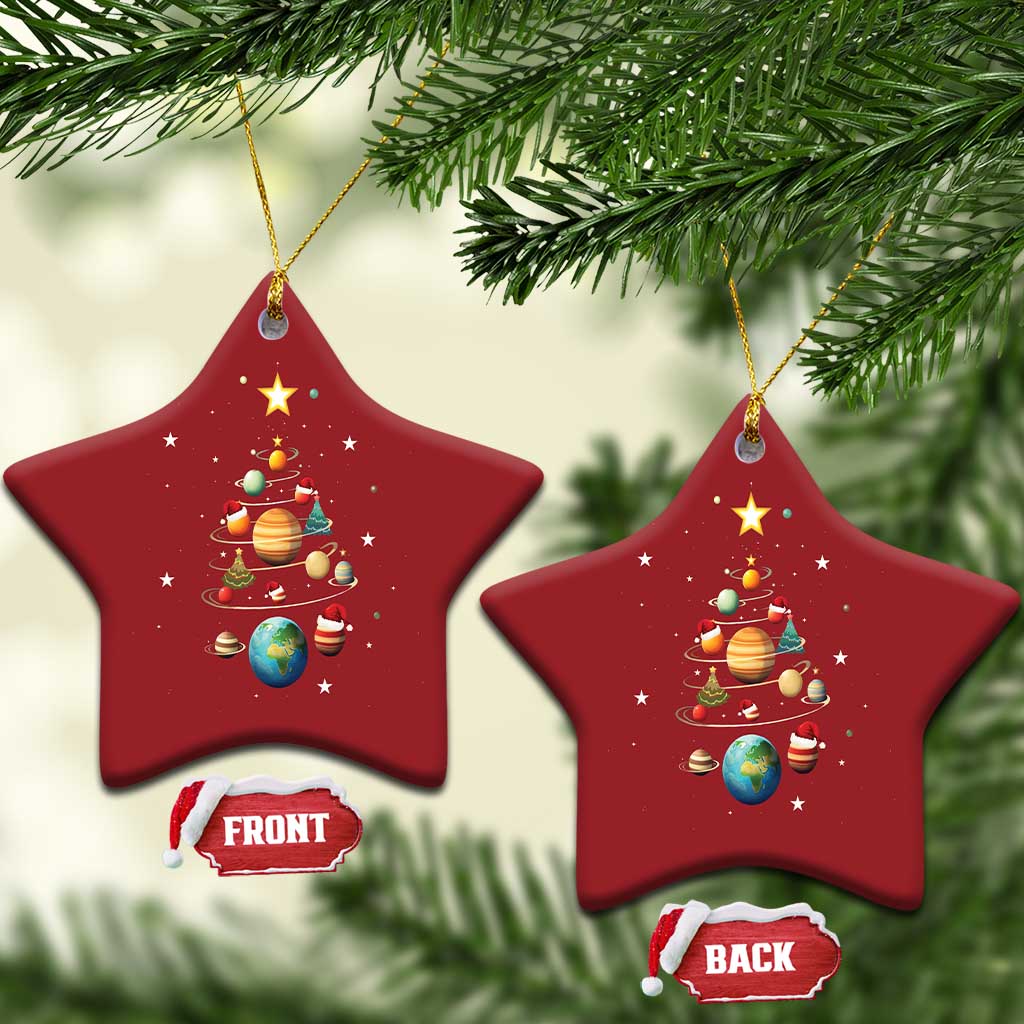 Funny Solar System Space Planets Xmas Tree Christmas Ornament TS09