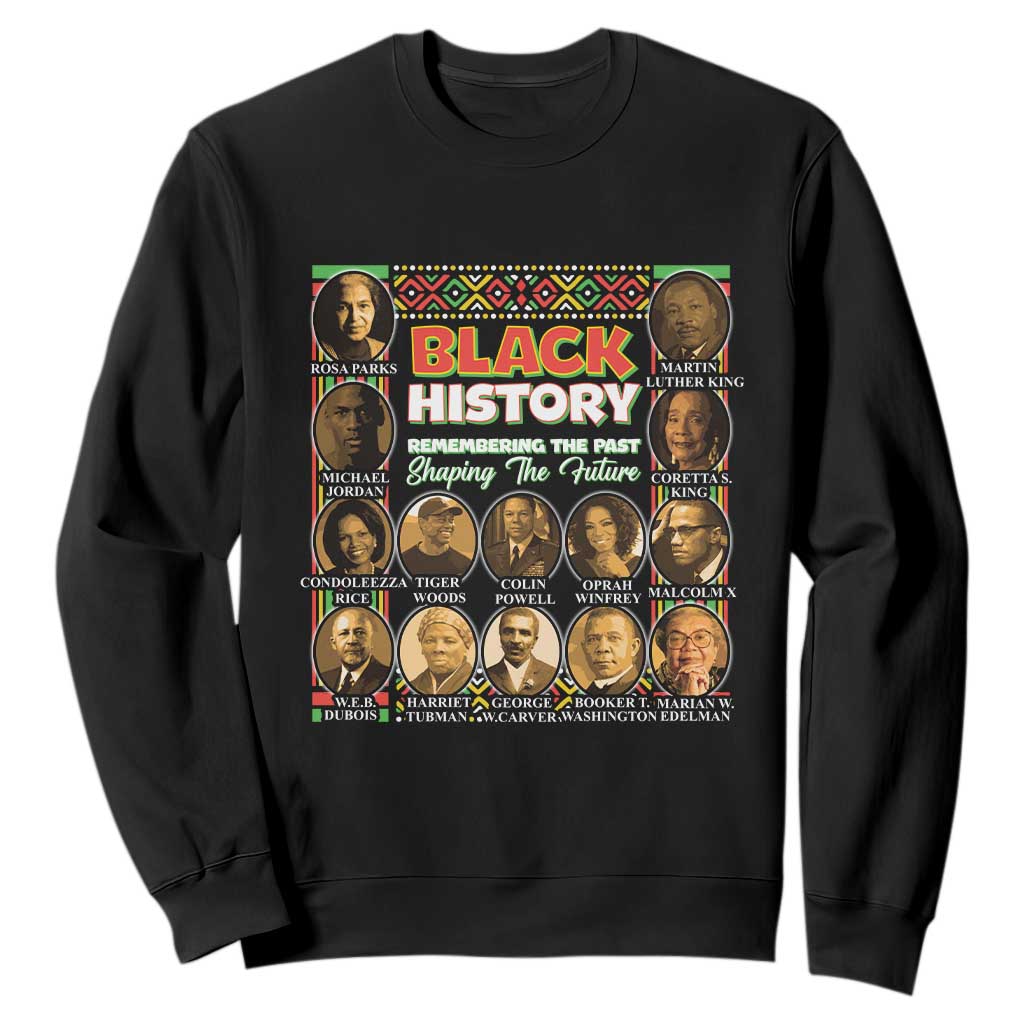 Black History Month Sweatshirt Remembering The Past Shaping The Future TS09