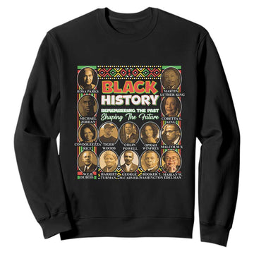 Black History Month Sweatshirt Remembering The Past Shaping The Future TS09