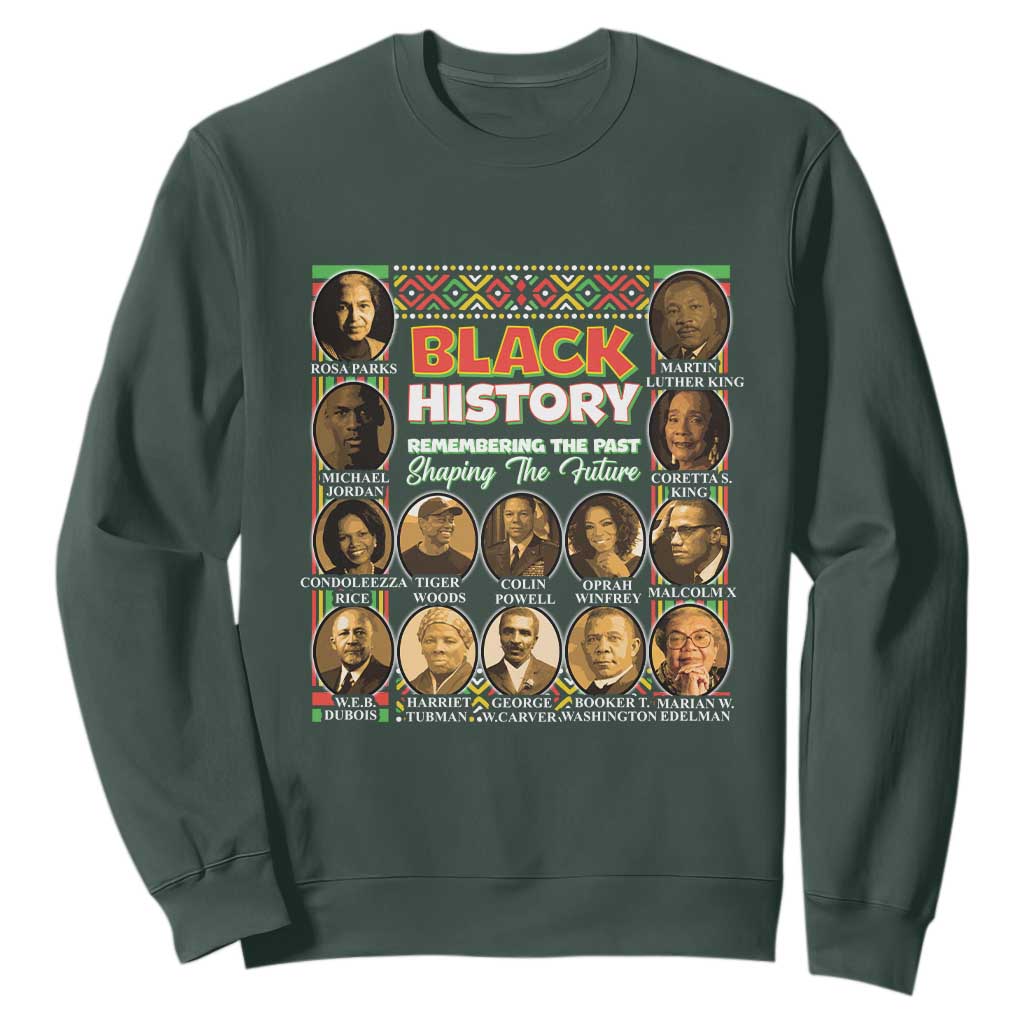 Black History Month Sweatshirt Remembering The Past Shaping The Future TS09