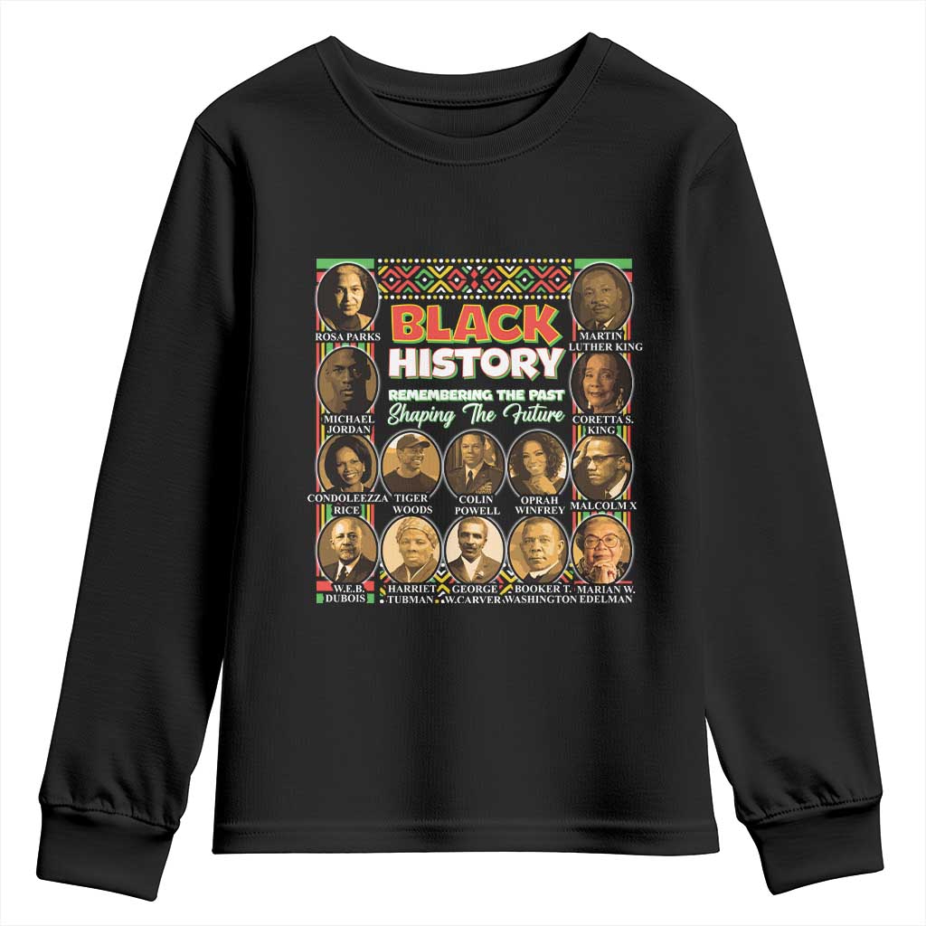 Black History Month Youth Sweatshirt Remembering The Past Shaping The Future TS09