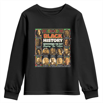 Black History Month Youth Sweatshirt Remembering The Past Shaping The Future TS09