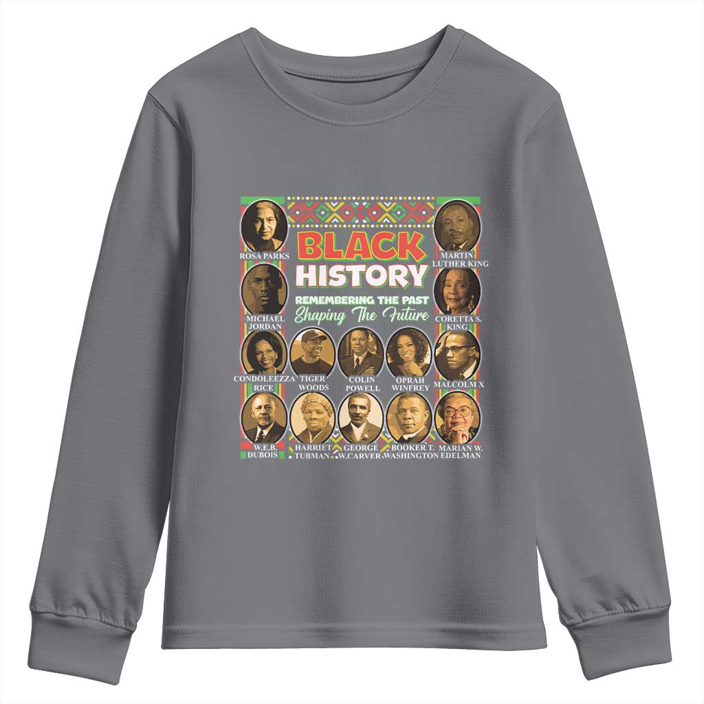Black History Month Youth Sweatshirt Remembering The Past Shaping The Future TS09