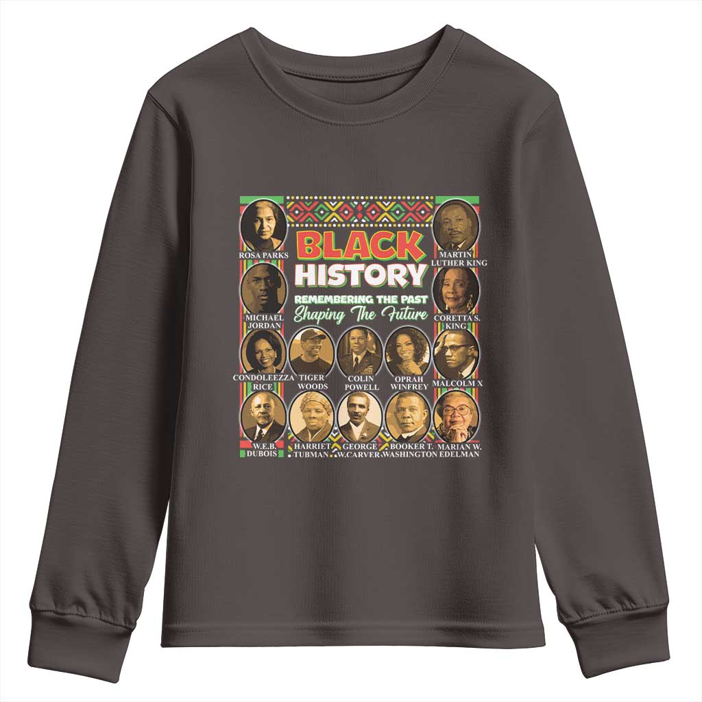 Black History Month Youth Sweatshirt Remembering The Past Shaping The Future TS09