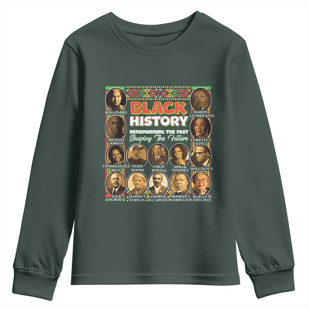 Black History Month Youth Sweatshirt Remembering The Past Shaping The Future TS09
