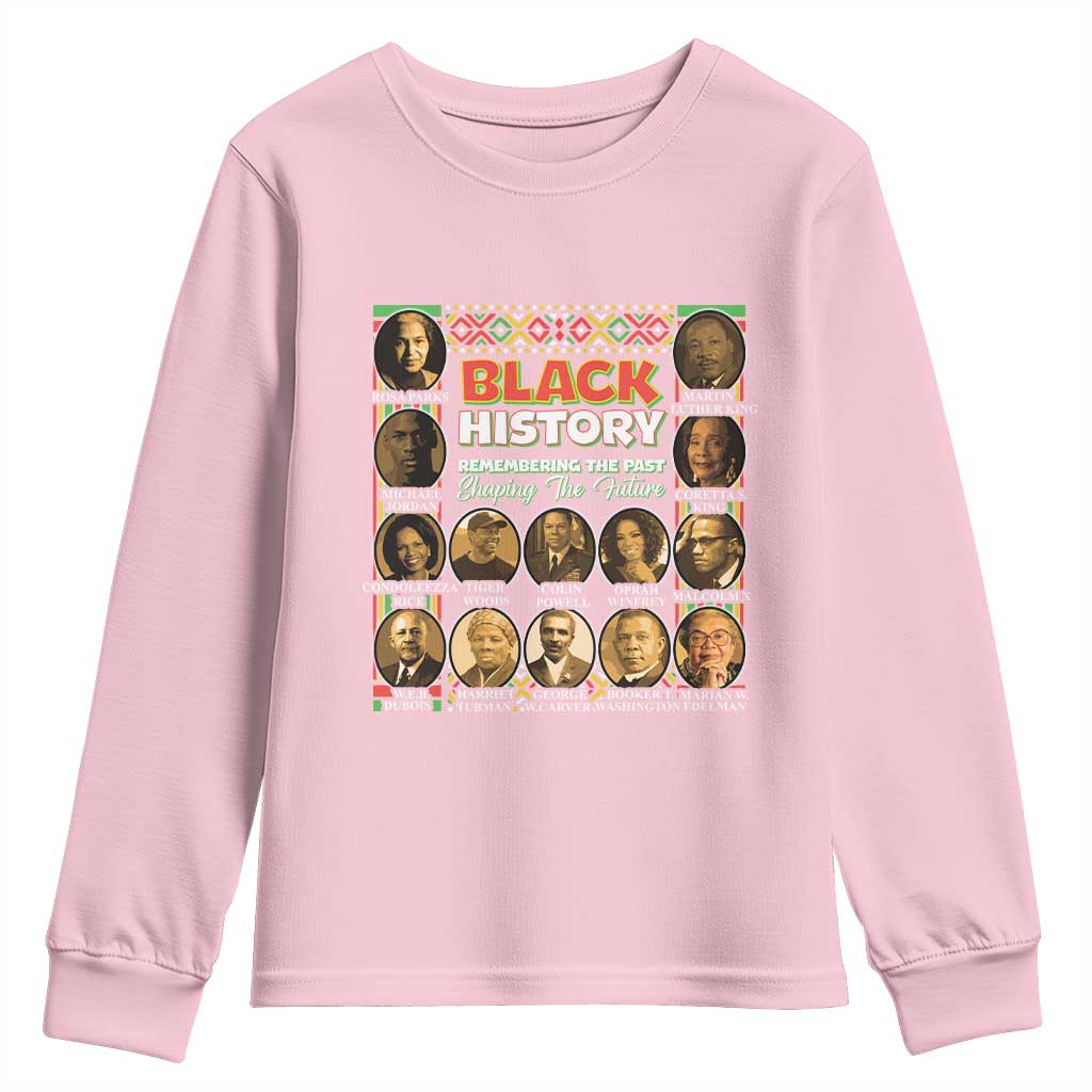 Black History Month Youth Sweatshirt Remembering The Past Shaping The Future TS09