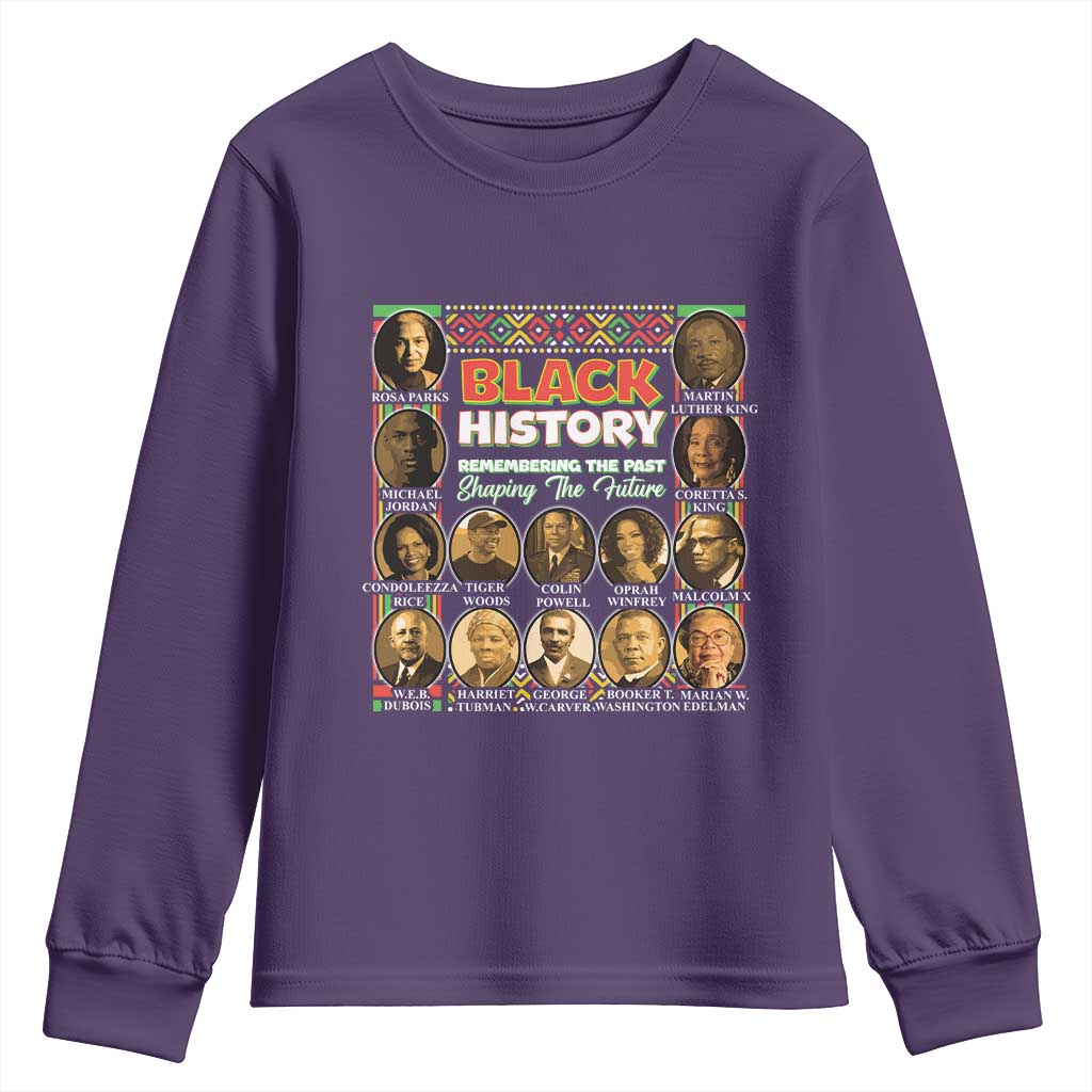Black History Month Youth Sweatshirt Remembering The Past Shaping The Future TS09