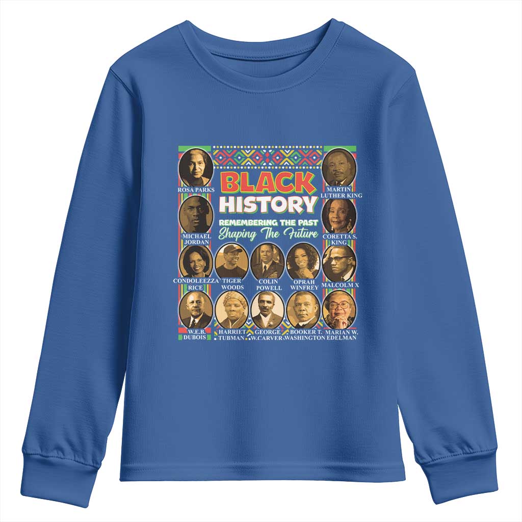 Black History Month Youth Sweatshirt Remembering The Past Shaping The Future TS09