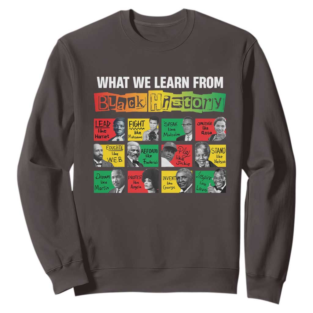 What We Learn From Black History Sweatshirt TS09