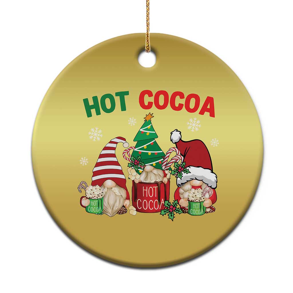 Hot Cocoa Gnomes Drink Hot Chocolate Watch Christmas Movies Christmas Ornament TS09