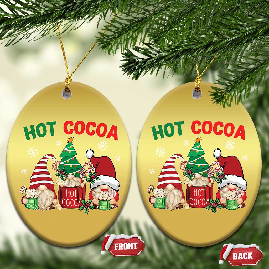 Hot Cocoa Gnomes Drink Hot Chocolate Watch Christmas Movies Christmas Ornament TS09