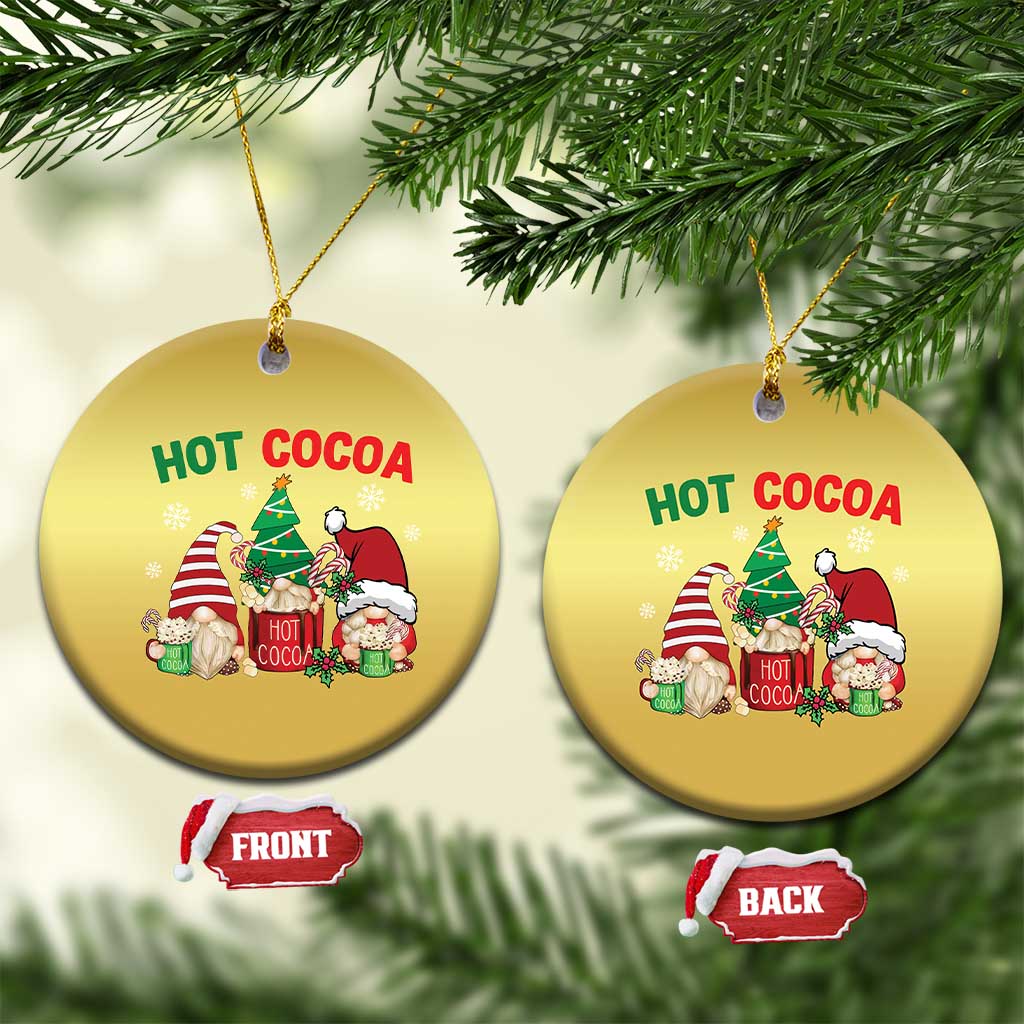 Hot Cocoa Gnomes Drink Hot Chocolate Watch Christmas Movies Christmas Ornament TS09