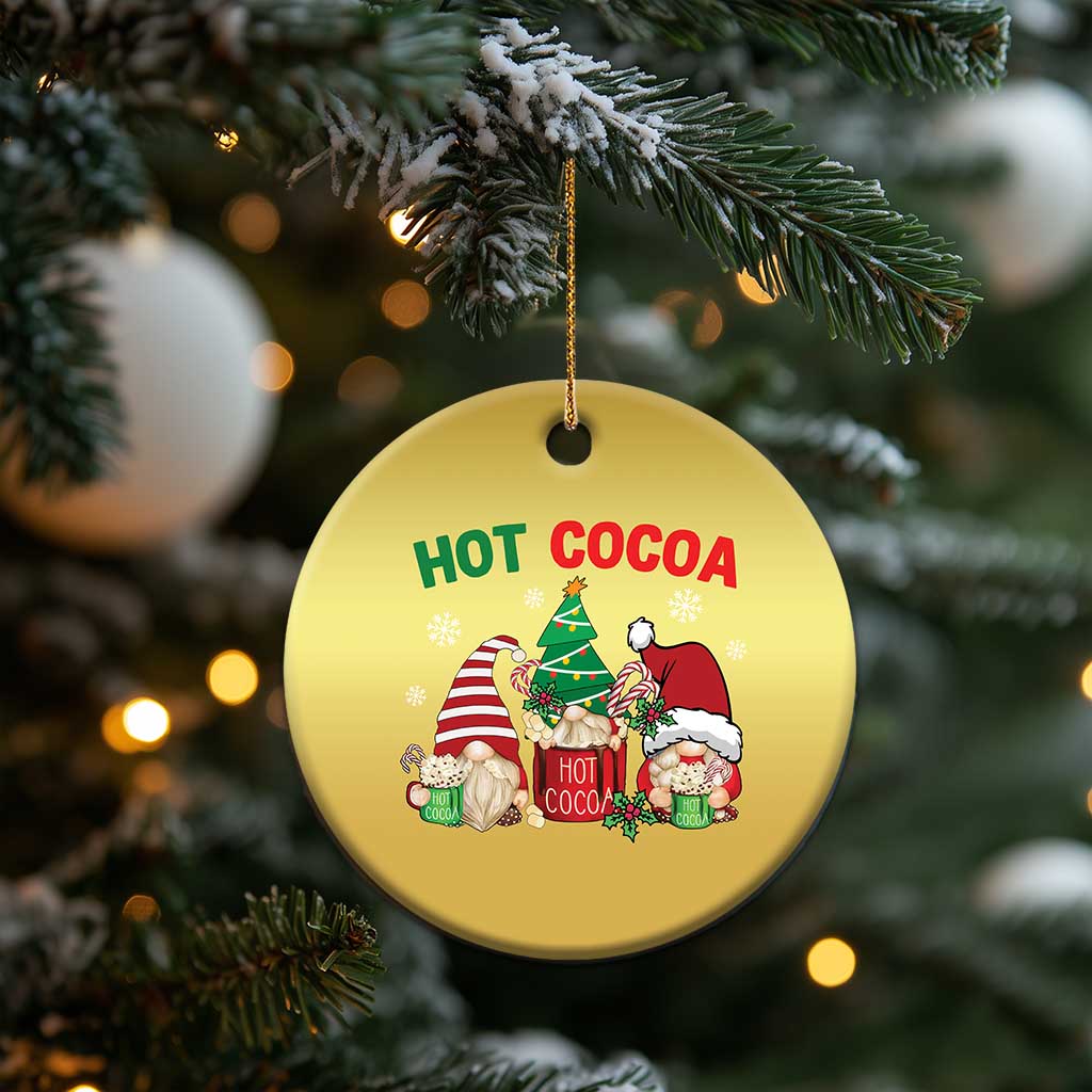 Hot Cocoa Gnomes Drink Hot Chocolate Watch Christmas Movies Christmas Ornament TS09