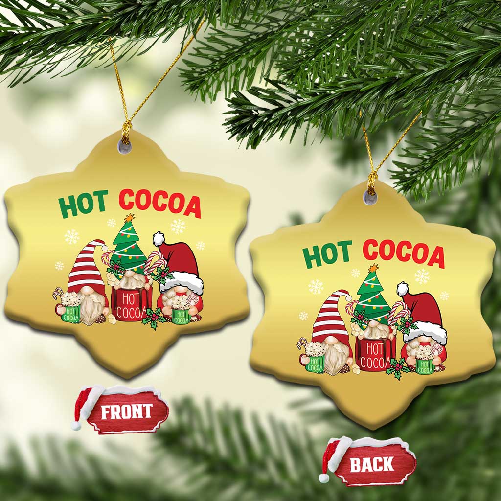 Hot Cocoa Gnomes Drink Hot Chocolate Watch Christmas Movies Christmas Ornament TS09