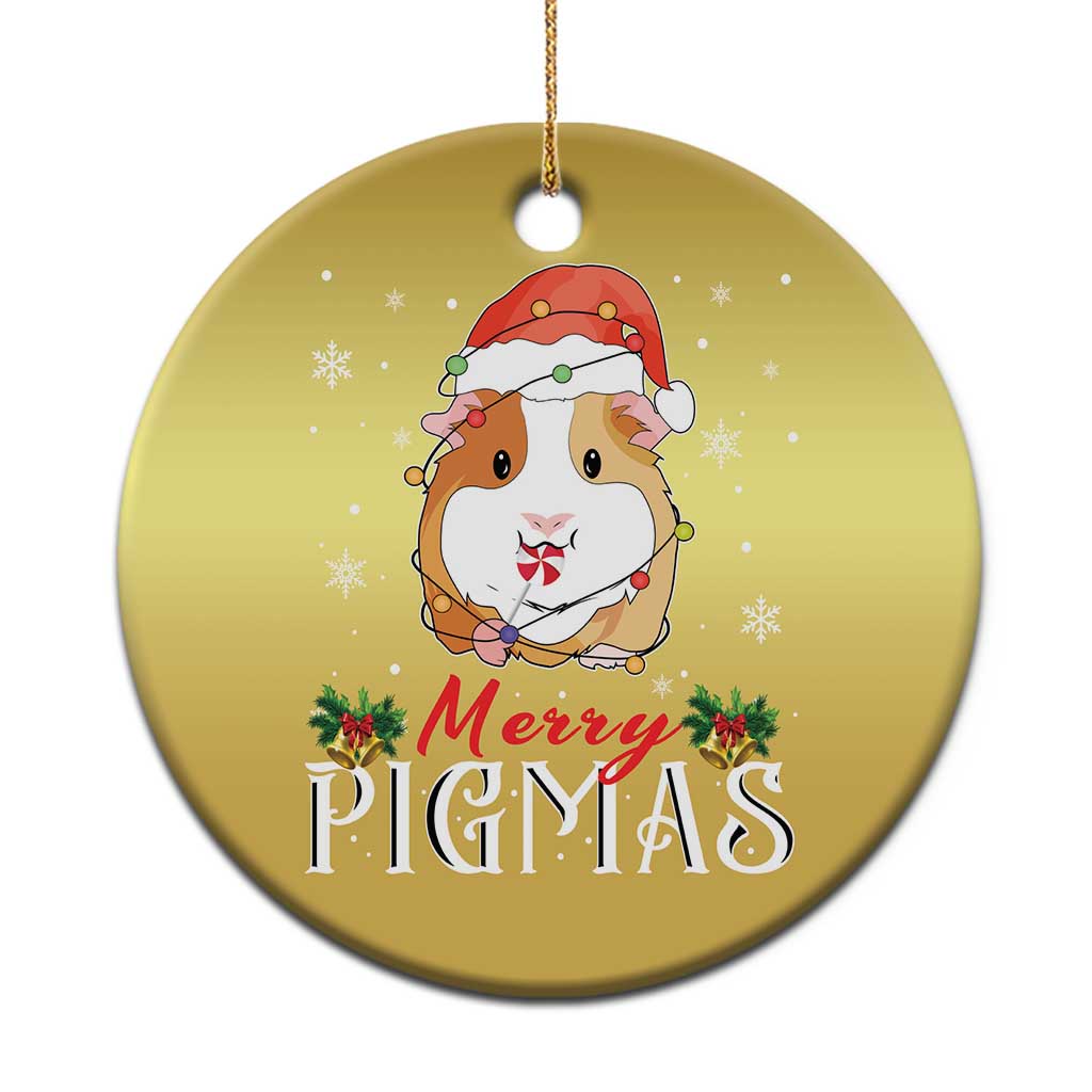 Merry Pigmas Christmas Cute Guinea Pig Christmas Ornament TS09