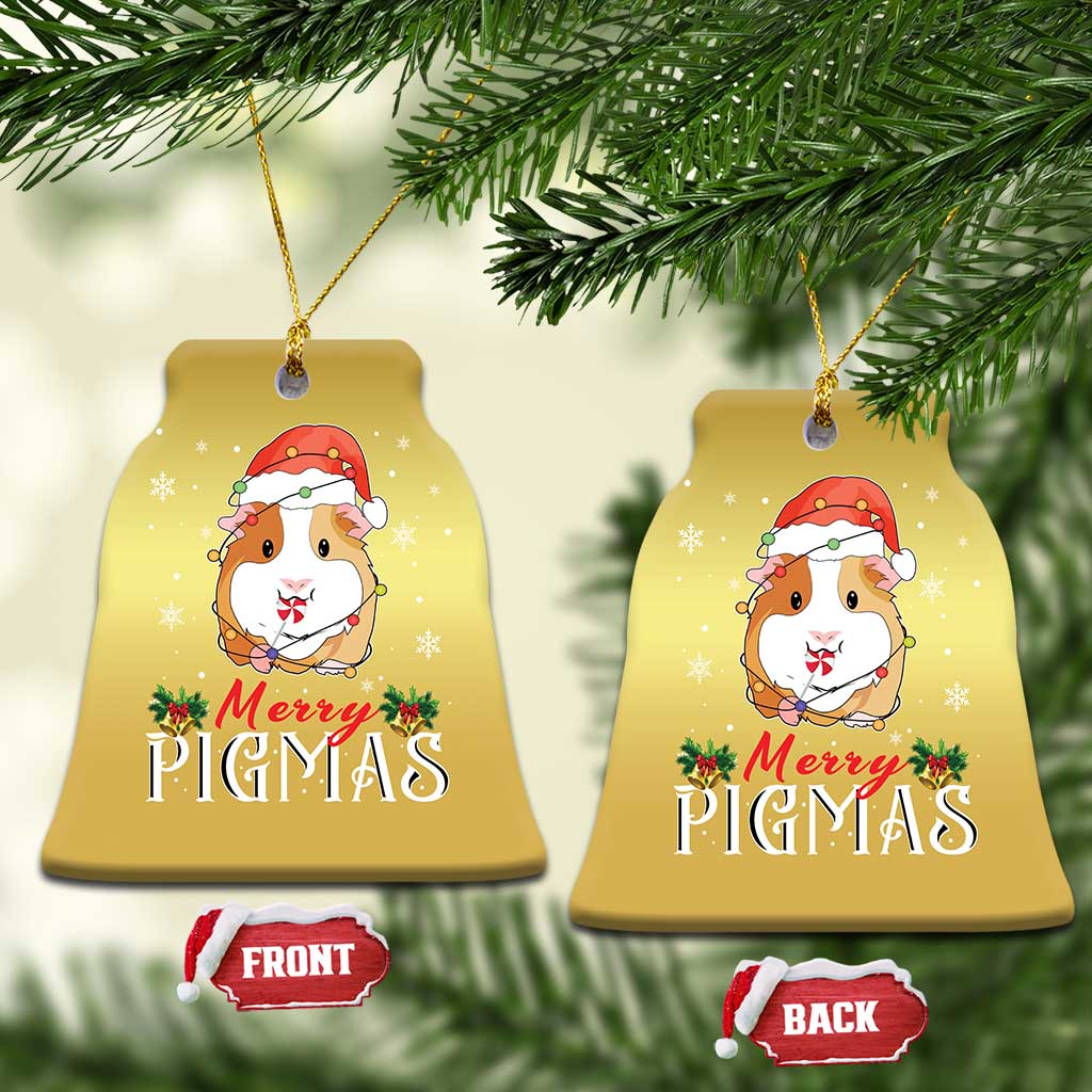 Merry Pigmas Christmas Cute Guinea Pig Christmas Ornament TS09