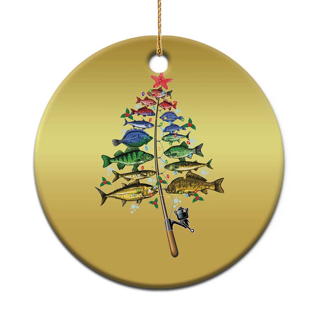 Xmas Fishing Christmas Ornament Colorful Fish Aquatic Christmas Tree Fisherman TS09