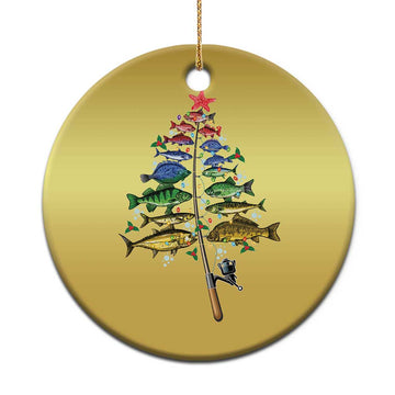 Xmas Fishing Christmas Ornament Colorful Fish Aquatic Christmas Tree Fisherman TS09