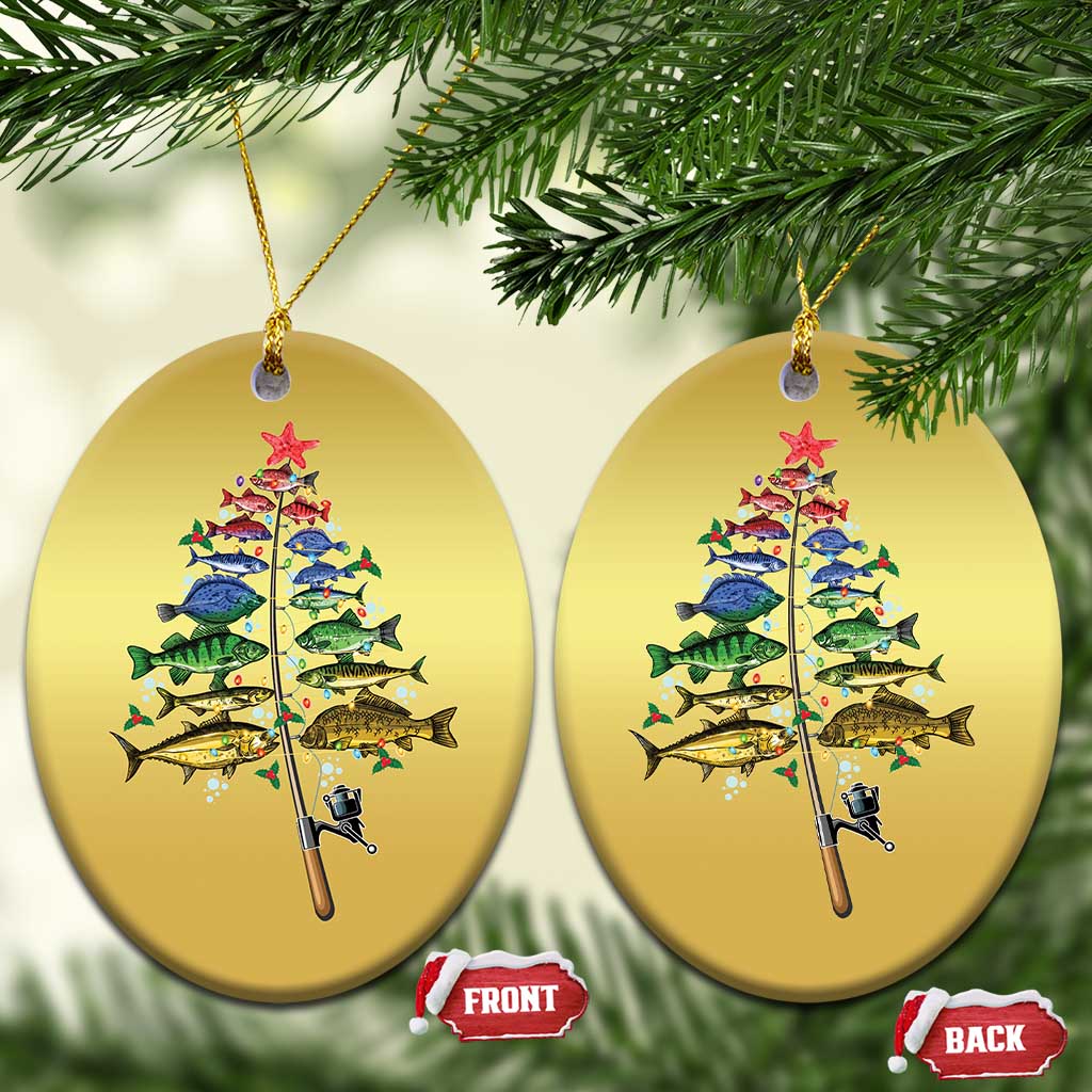Xmas Fishing Christmas Ornament Colorful Fish Aquatic Christmas Tree Fisherman TS09