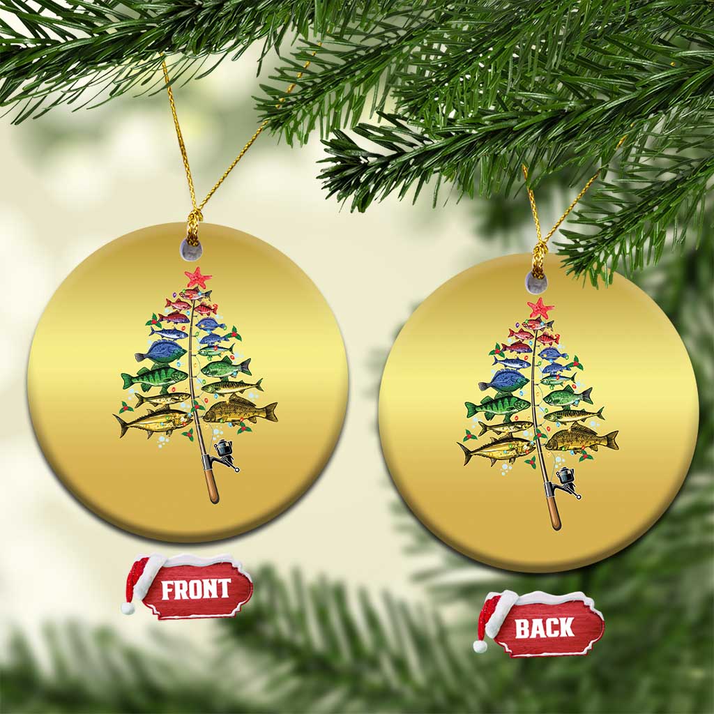 Xmas Fishing Christmas Ornament Colorful Fish Aquatic Christmas Tree Fisherman TS09